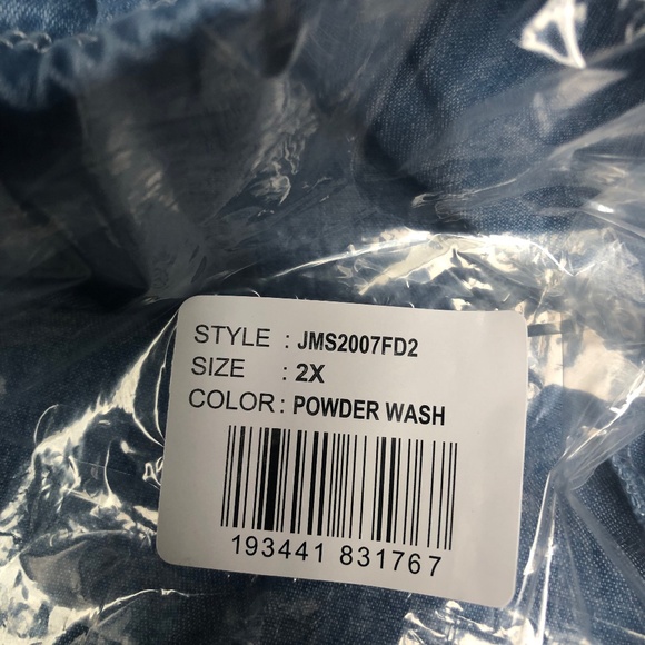 Just My Size Women’s Powder Wash Bling Tab Capris Size 2X NWT - Picture 5 of 5